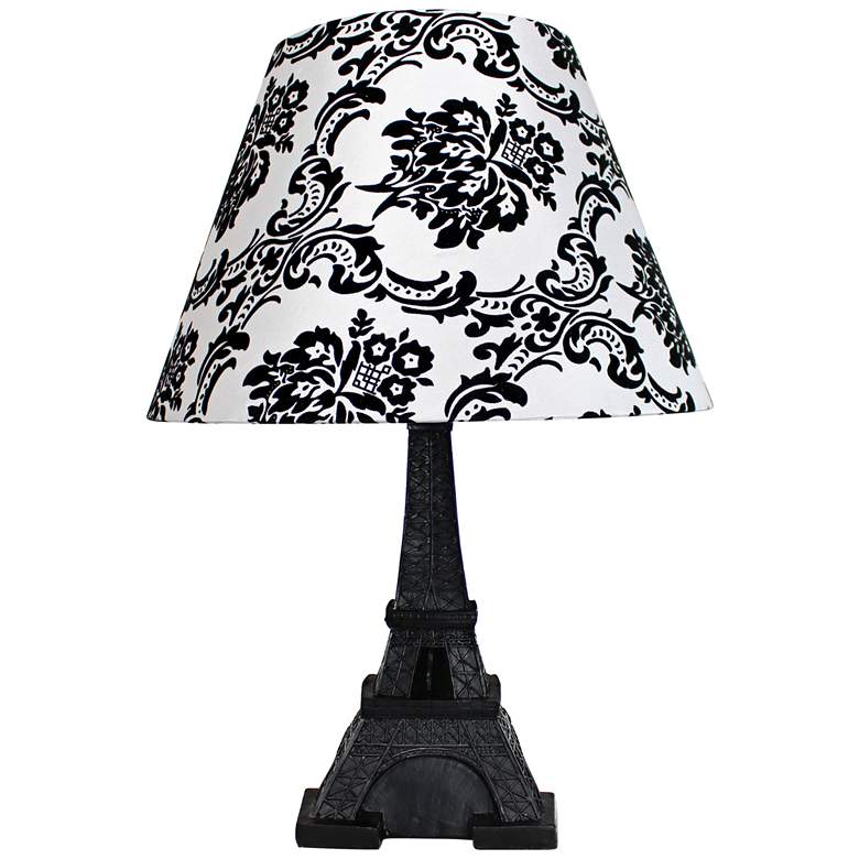 Image 1 Eiffel Tower Paris Black 16 inch High Accent Table Lamp