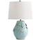 Eire Ceramic Sky Blue Table Lamp