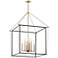 Eisley 28 1/4" Wide Black and Champagne Foyer Pendant Light
