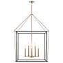 5_Eisley 28 1/4" Wide Black and Champagne Foyer Pendant Light more views