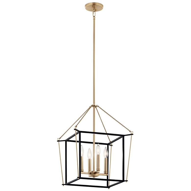 Image 2 Eisley Champagne Bronze Foyer Pendant 4Lt