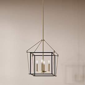 Image1 of Eisley Champagne Bronze Foyer Pendant 4Lt