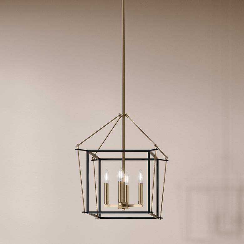Image 1 Eisley Champagne Bronze Foyer Pendant 4Lt