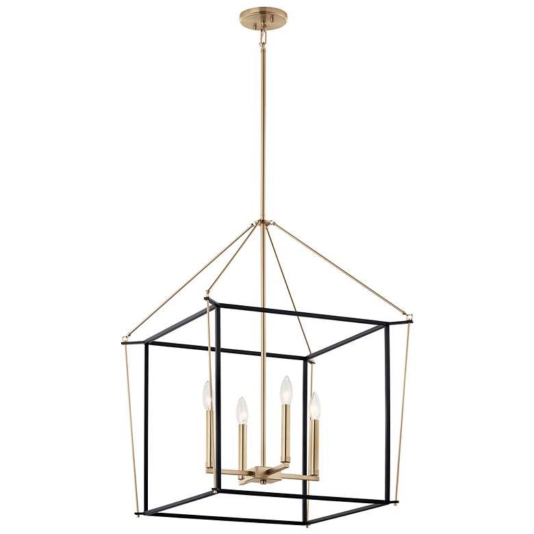 Image 2 Eisley Champagne Bronze Foyer Pendant 4Lt