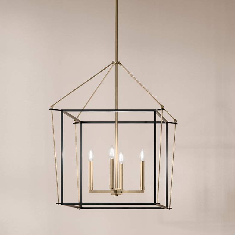 Image 1 Eisley Champagne Bronze Foyer Pendant 4Lt