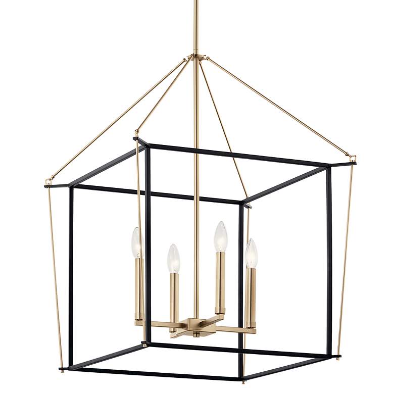 Image 3 Eisley Champagne Bronze Foyer Pendant 4Lt more views