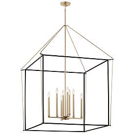 Image1 of Eisley Champagne Bronze Foyer Pendant 8Lt