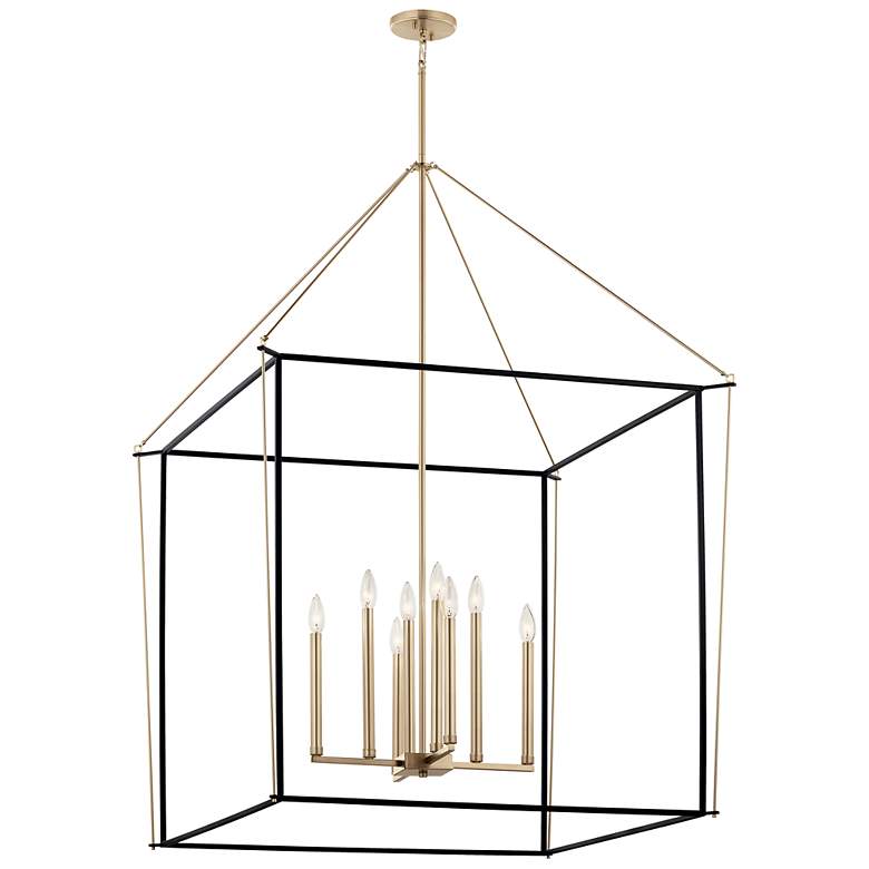 Image 1 Eisley Champagne Bronze Foyer Pendant 8Lt