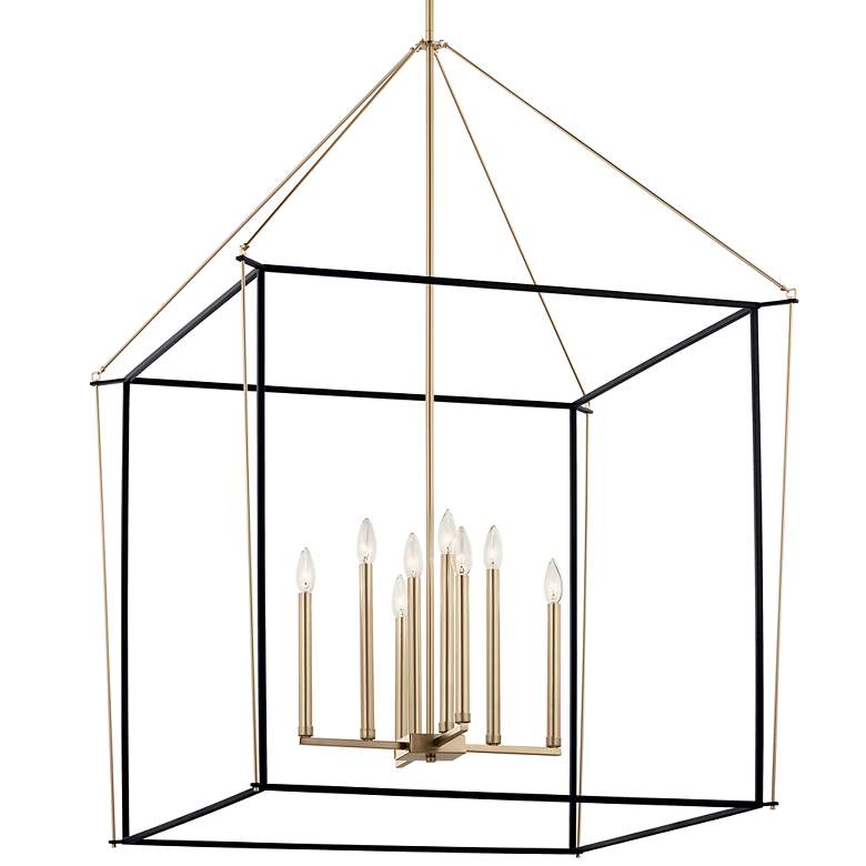 Image 2 Eisley Champagne Bronze Foyer Pendant 8Lt more views