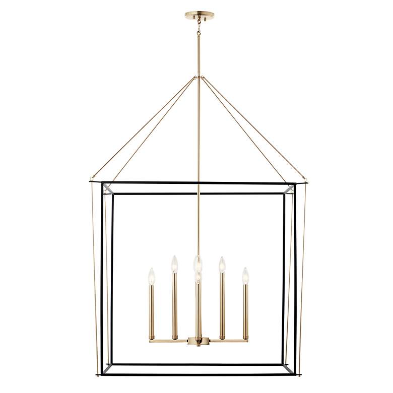 Image 4 Eisley Champagne Bronze Foyer Pendant 8Lt more views