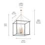 5_Eisley Champagne Bronze Foyer Pendant 8Lt more views