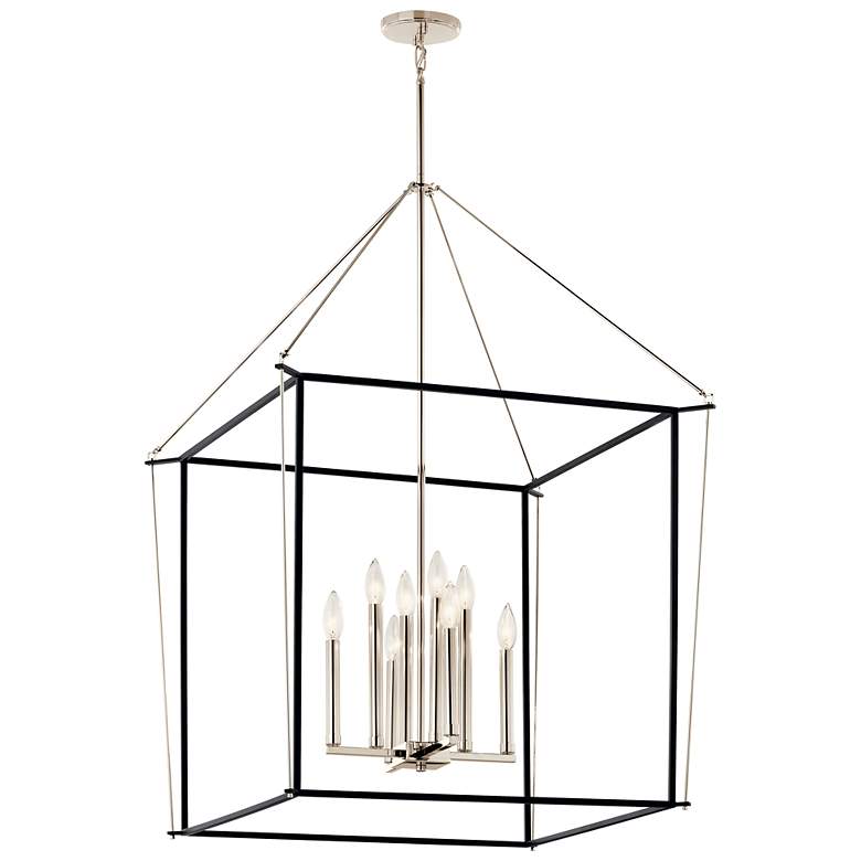 Image 2 Eisley Polished Nickel Foyer Pendant 8Lt