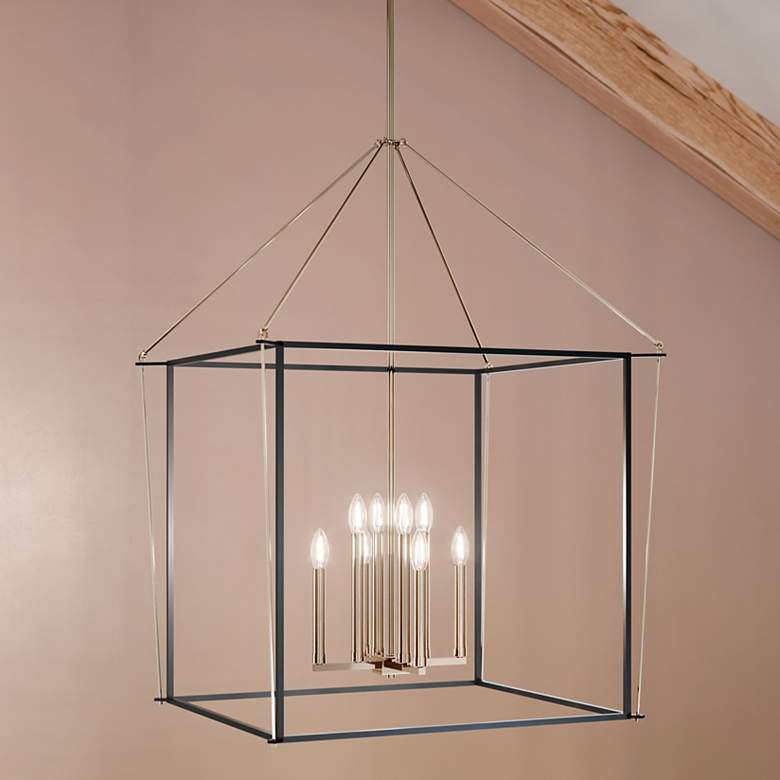 Image 1 Eisley Polished Nickel Foyer Pendant 8Lt