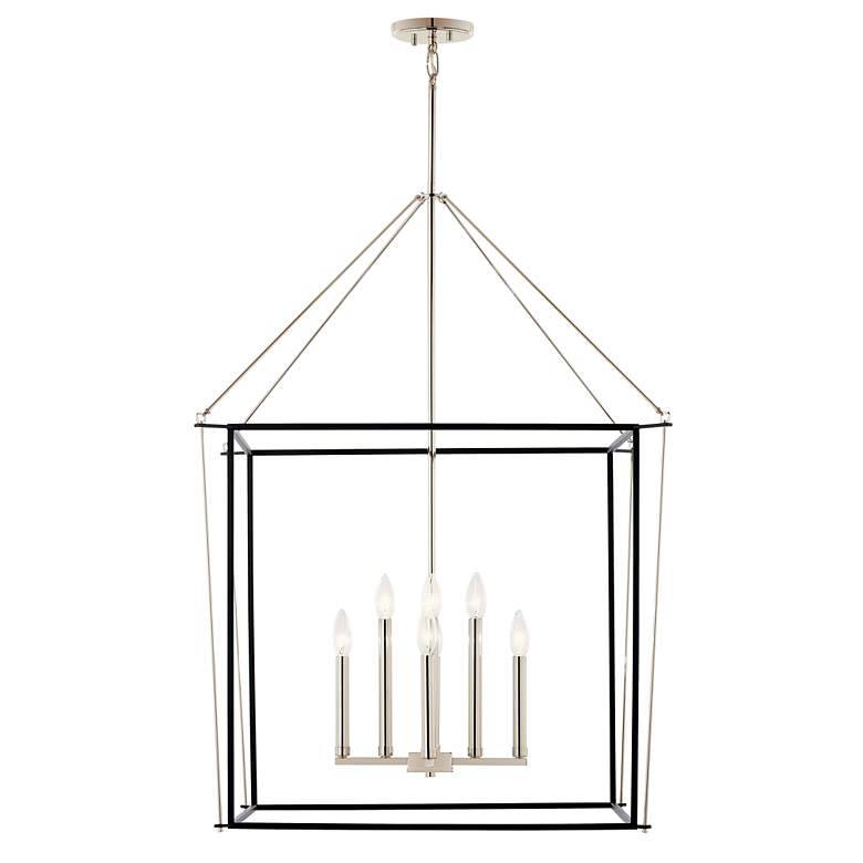 Image 5 Eisley Polished Nickel Foyer Pendant 8Lt more views
