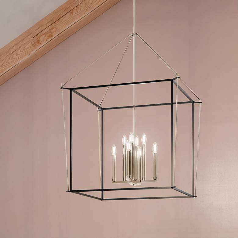 Image 6 Eisley Polished Nickel Foyer Pendant 8Lt more views