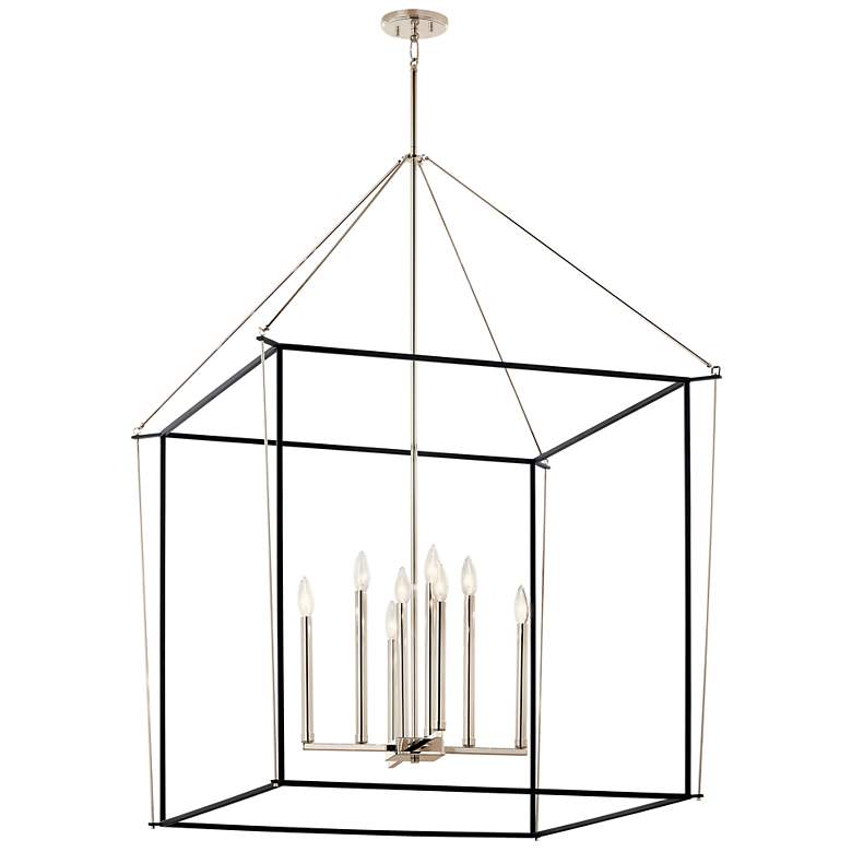 Image 2 Eisley Polished Nickel Foyer Pendant 8Lt