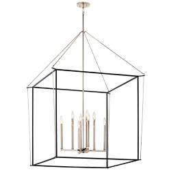 Eisley Polished Nickel Foyer Pendant 8Lt