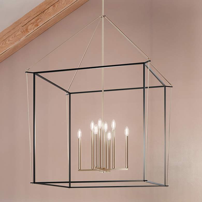 Image 1 Eisley Polished Nickel Foyer Pendant 8Lt
