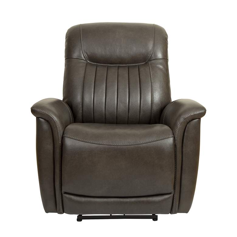 Image 1 El Paso Charcoal Brown Glider Recliner w/ USB Charging Port