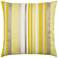 Elaine Smith Citrine Stripe 20" Square Indoor-Outdoor Pillow