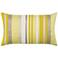 Elaine Smith Citrine Stripe 20"x12" Indoor-Outdoor Pillow