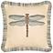 Elaine Smith Dragonfly Spa 20" Square Indoor-Outdoor Pillow