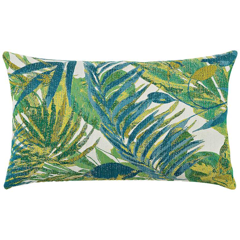 Image 1 Elaine Smith Eden Botanical 20 inchx12 inch Indoor-Outdoor Pillow