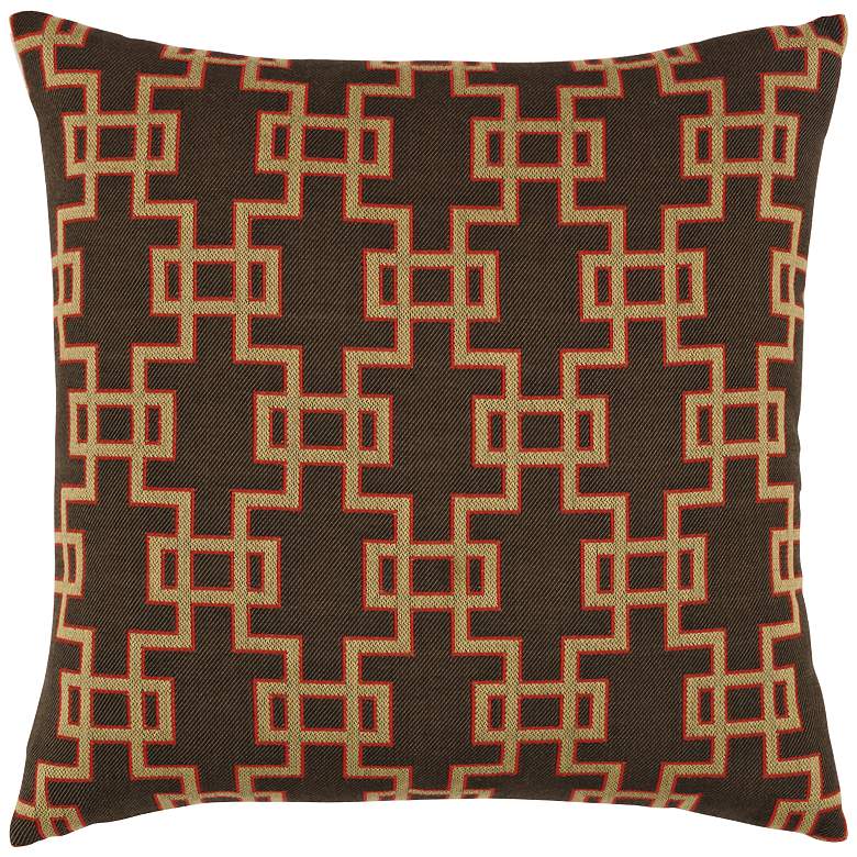 Image 1 Elaine Smith Ethnic Gate 20 inch Square Indoor-Outdoor Pillow