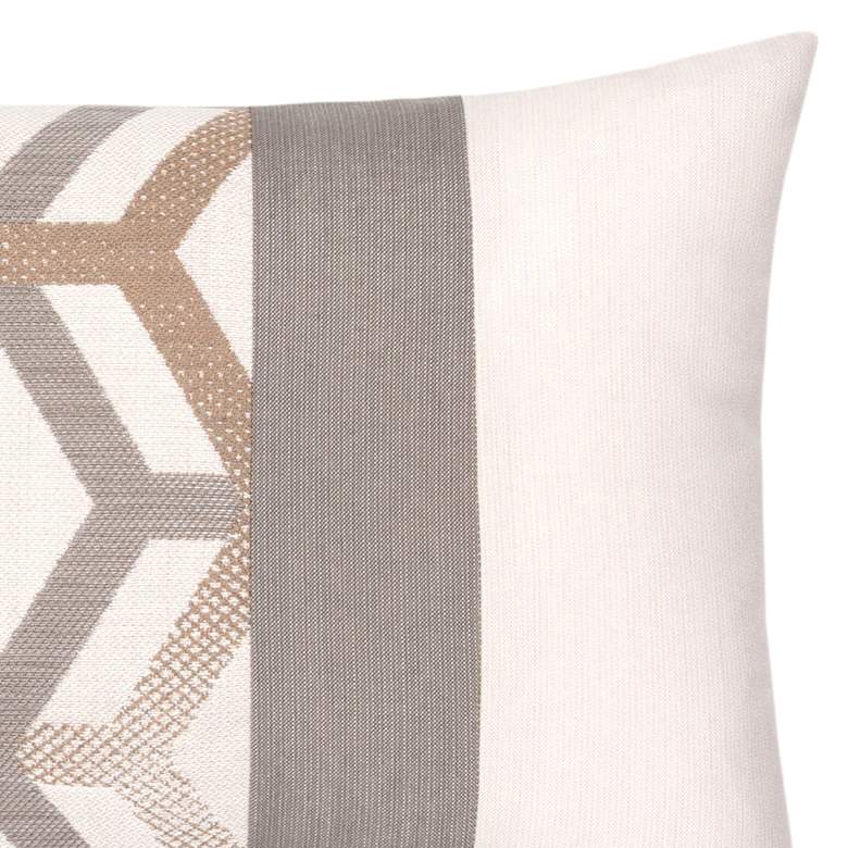 Image 4 Elaine Smith Lustrous Lines 20 inch Wide Indoor-Outdoor Pillow more views