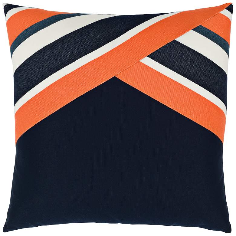 Image 1 Elaine Smith Riviera Bliss 19 inch Square Indoor-Outdoor Pillow