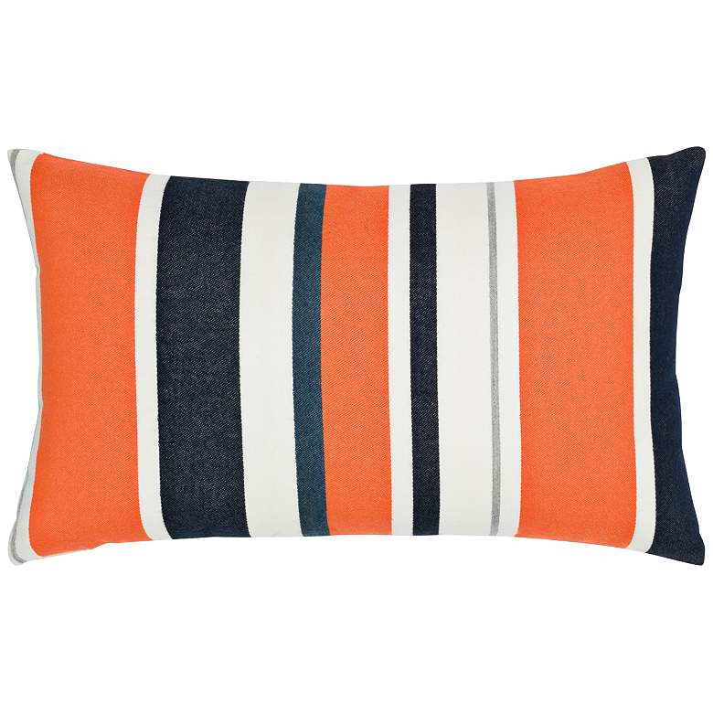 Image 1 Elaine Smith Riviera Stripe 20 inchx12 inch Indoor-Outdoor Pillow