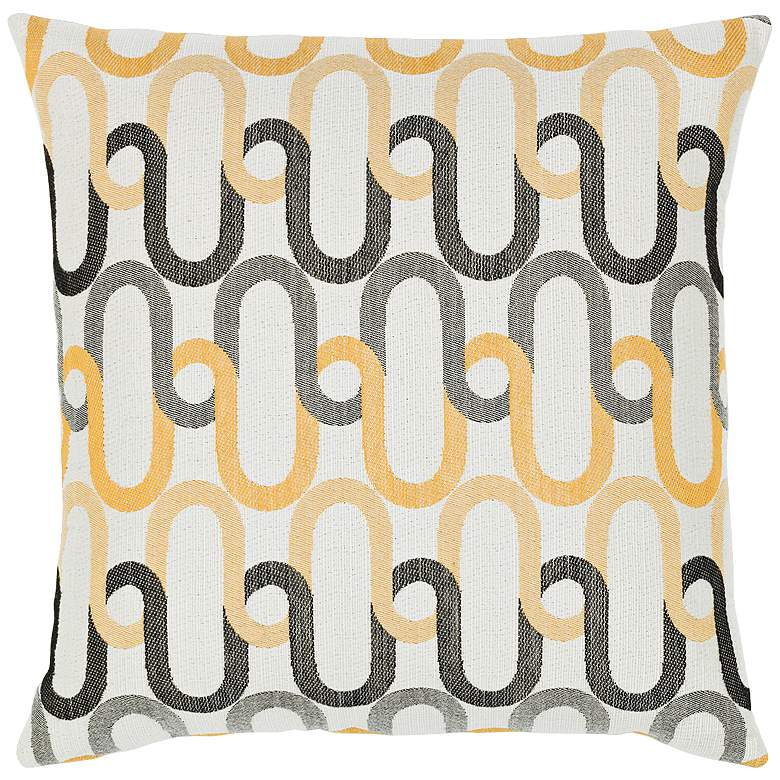 Image 1 Elaine Smith Shadow Link 20 inch Square Indoor-Outdoor Pillow
