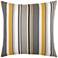 Elaine Smith Shadow Stripe 20" Square Indoor-Outdoor Pillow