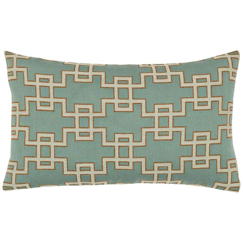 Image 1 Elaine Smith Spa Gate 20 inchx12 inch Indoor-Outdoor Pillow
