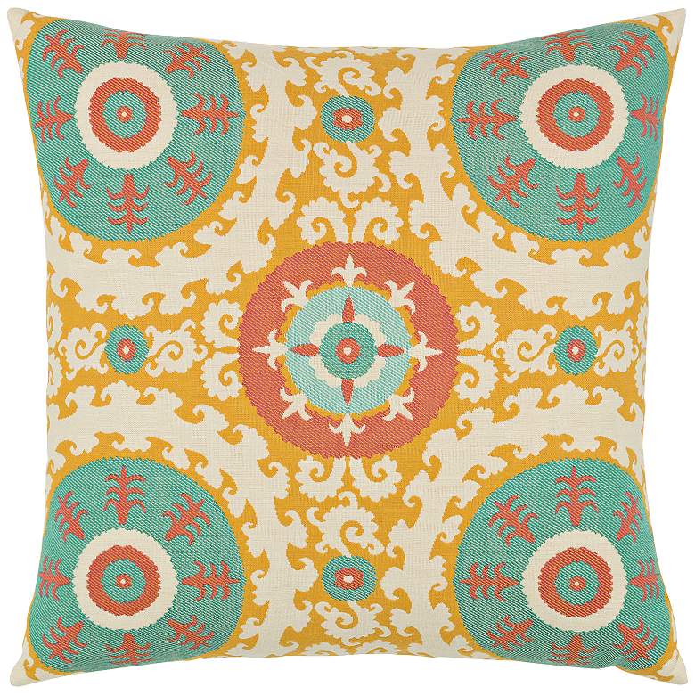 Image 1 Elaine Smith Suzani Candy 22 inch Square Indoor-Outdoor Pillow
