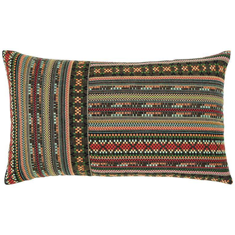 Image 1 Elaine Smith Suzani Stripe 20 inchx12 inch Indoor-Outdoor Pillow