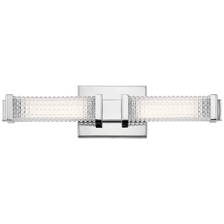 Image 1 Elan Ammiras 20" Wide Chrome 2-Light LED Bath Light