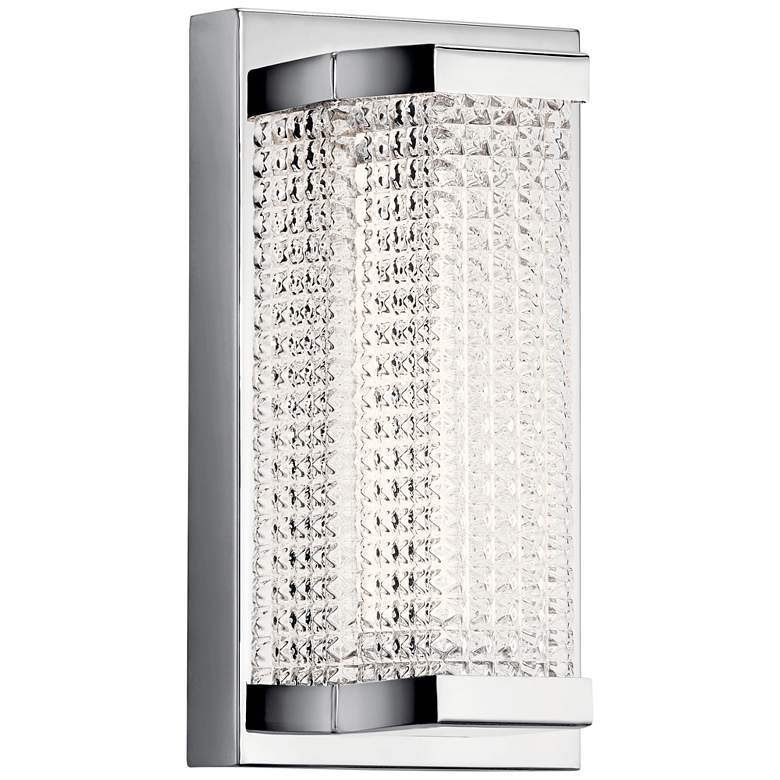 Image 2 Elan Ammiras 9 1/2" High Chrome Metal LED Wall Sconce more views