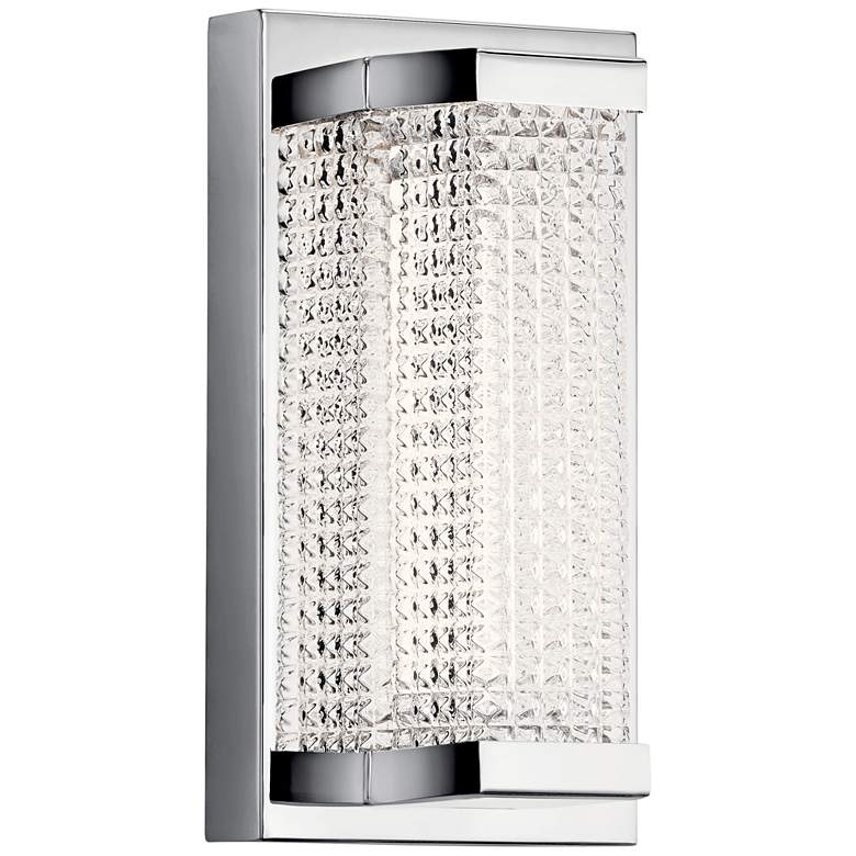 Image 2 Elan Ammiras 9 1/2 inch High Chrome Metal LED Wall Sconce more views