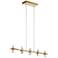 Elan Arabella Gold 36 1/2" Wide LED Kitchen Island Light Pendant