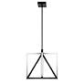 Thumbnail2 of elan Axis 20.5 Matte Black Modern Geometric LED Pendant more views