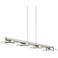 Elan Azenda 33 1/2" Modern Nickel LED Kitchen Island Light Chandelier