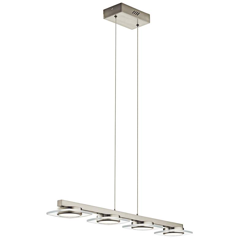 Image 3 Elan Azenda 33 1/2" Modern Nickel LED Kitchen Island Light Chandelier more views