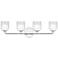 Elan Beryl 33 1/2" Wide Chrome 4-Light LED Bath Light