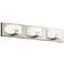 Elan Bethwin™ 26" Wide Brushed Nickel 3-LED Bath Light