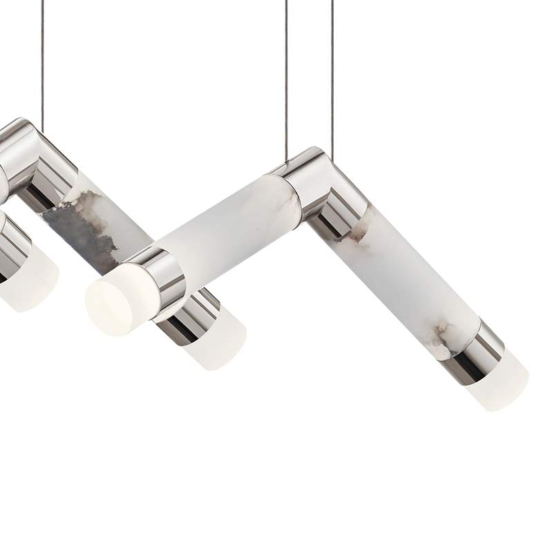 Image 3 Elan Birds 44"W Polished Nickel 6-Light LED Cluster Pendant more views