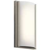 Elan Bretto 12&quot; High Brushed Nickel LED Wall Sconce