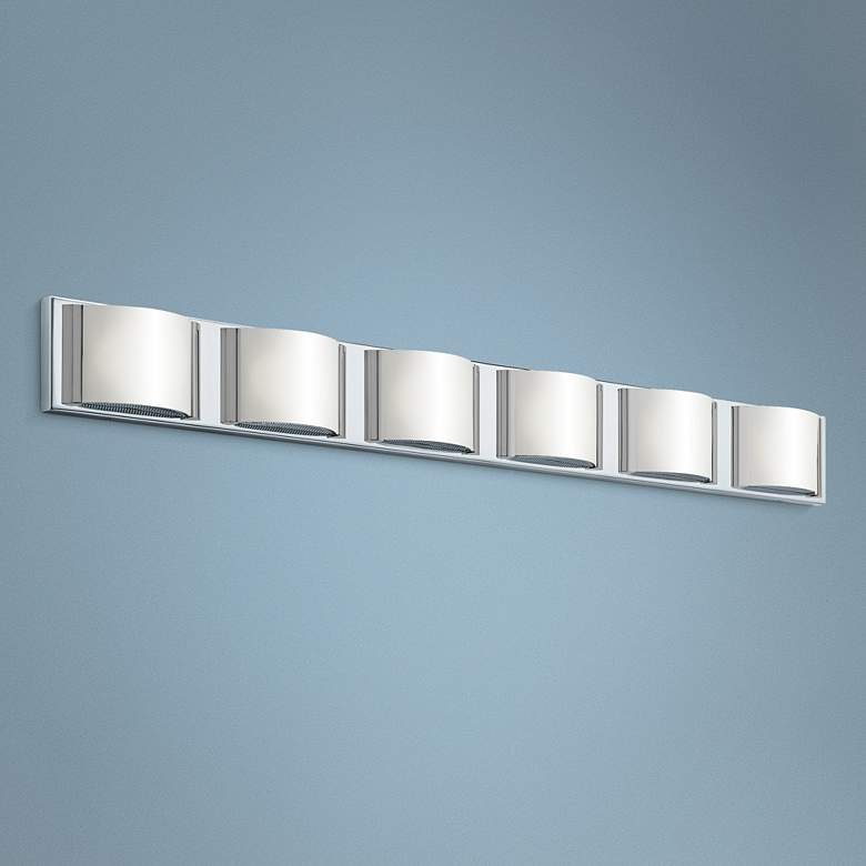 Image 1 Elan Bretto 44 3/4 inch Wide Chrome LED Bath Light