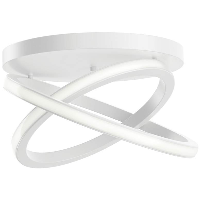 Image 1 elan Caputo White Flush Mount