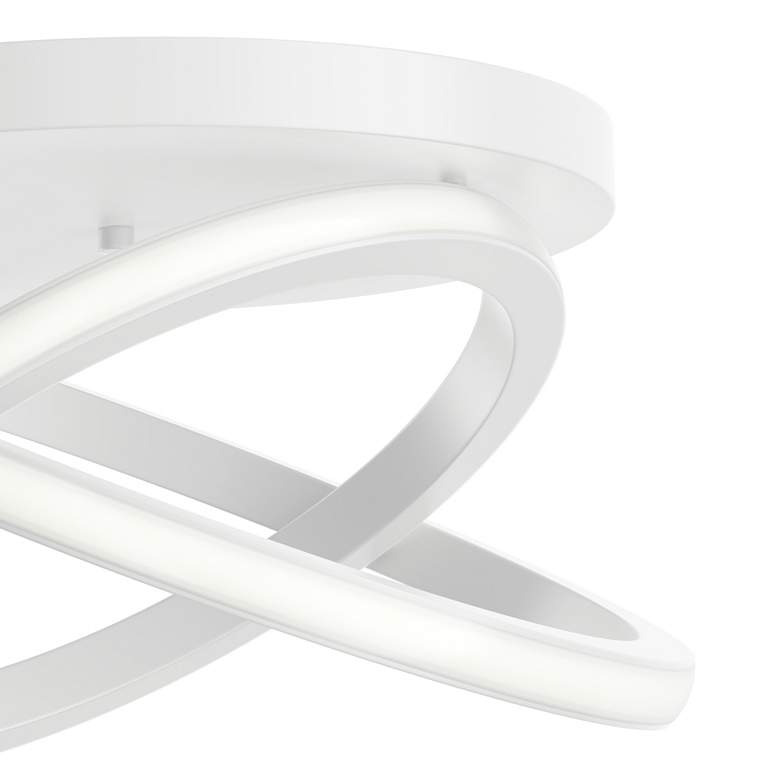 Image 2 elan Caputo White Flush Mount more views